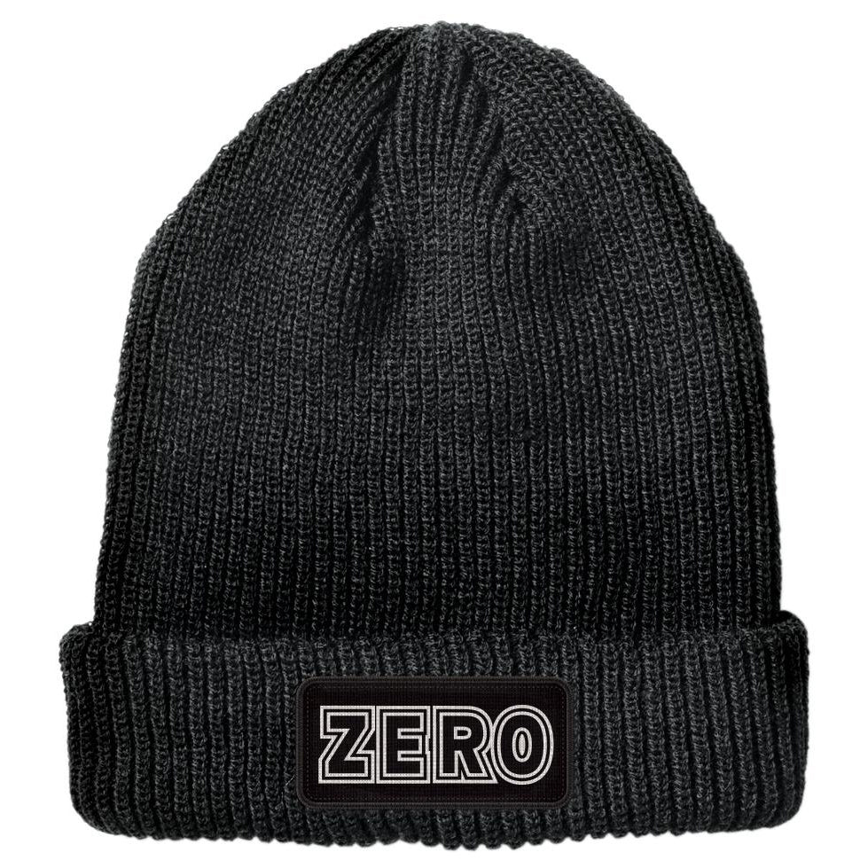 Zero Bold Patch Black Beanie