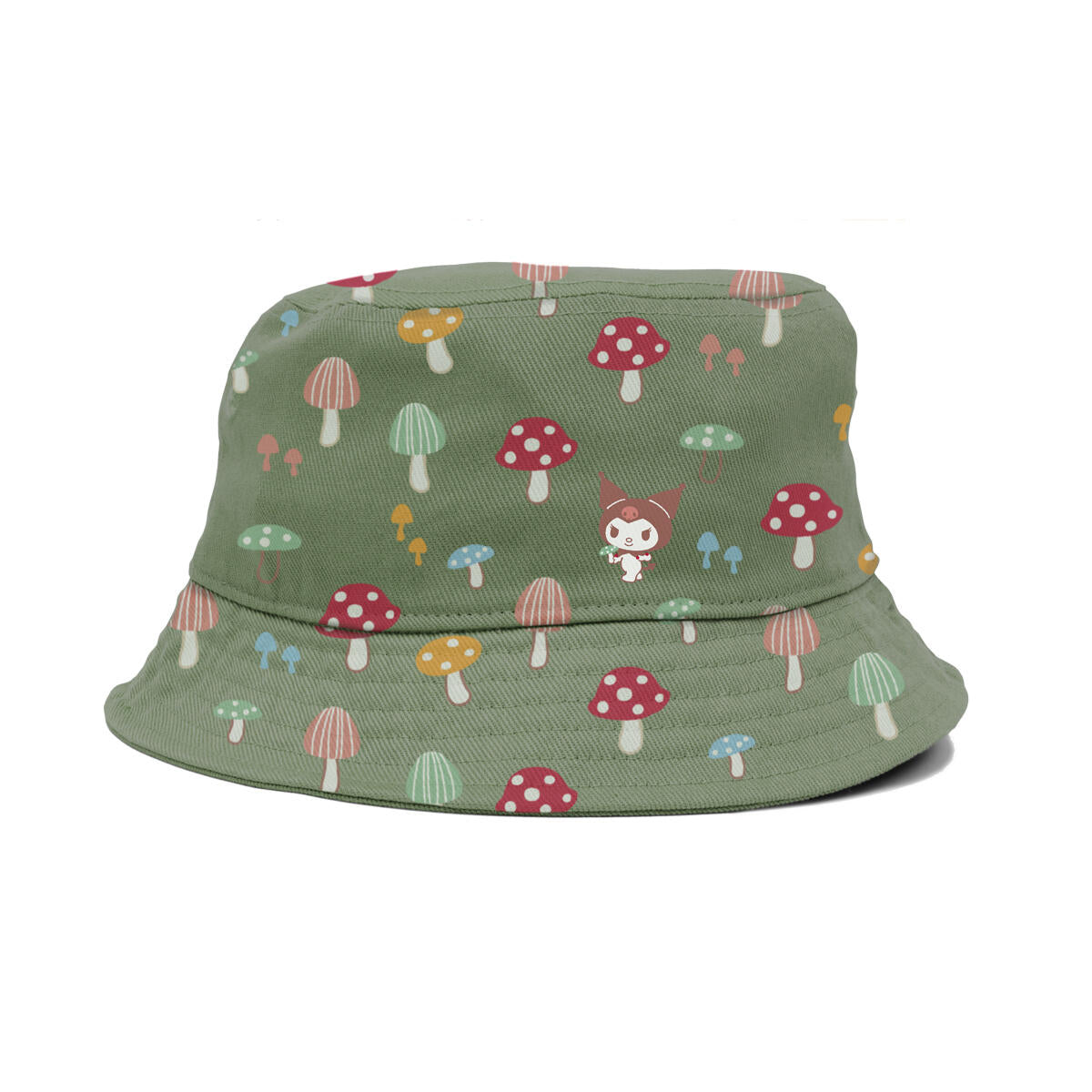 Girl Sanrio Hello Kitty Shroom Fishing Khaki Bucket Hat