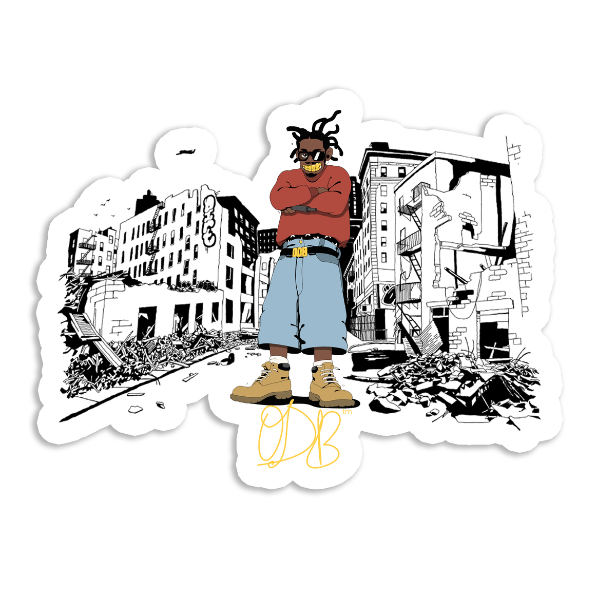 Color Bars x Ol' Dirty Bastard Sticker Pack