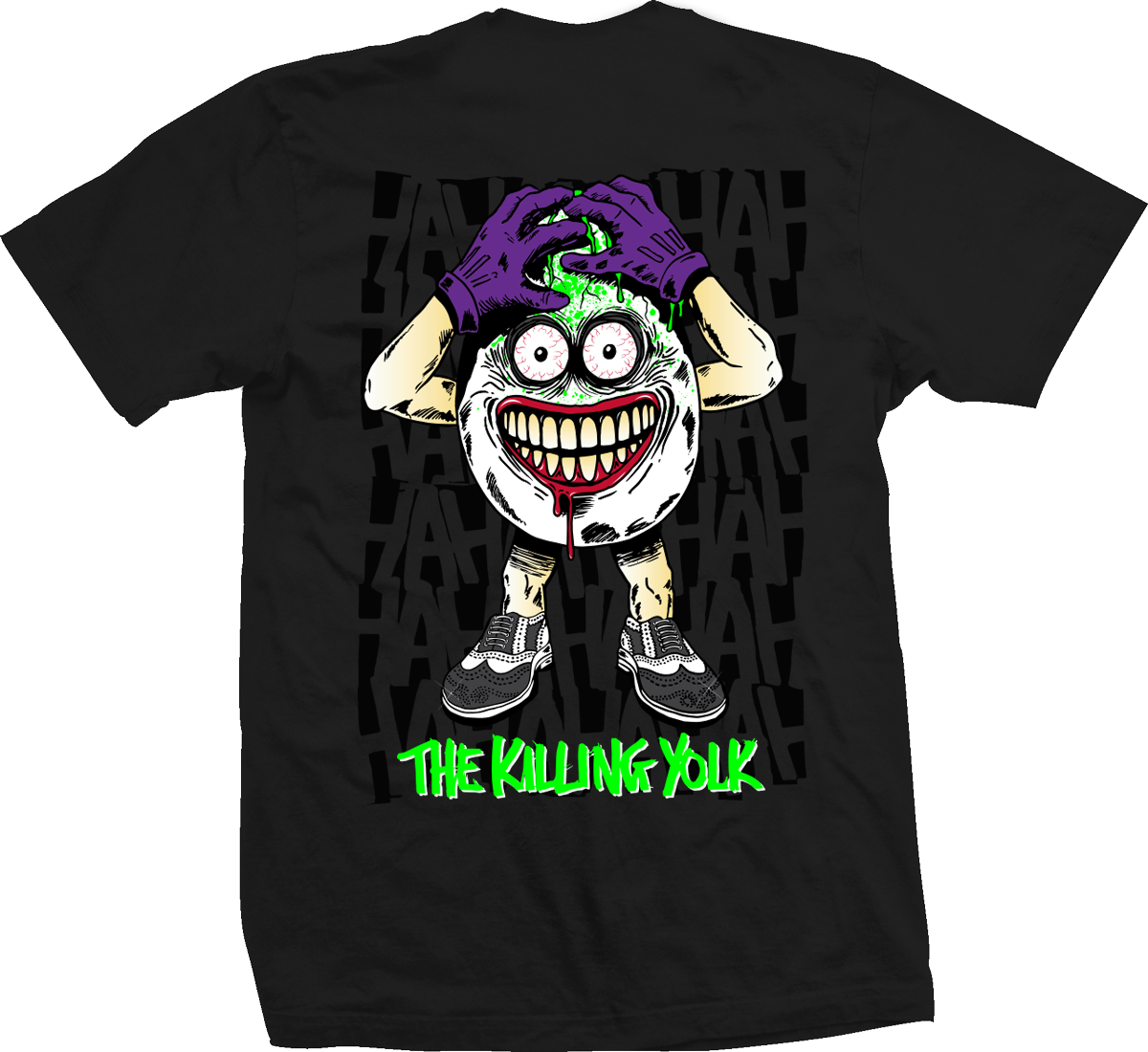 Heroin Killing Yolk Black S/s Shirt