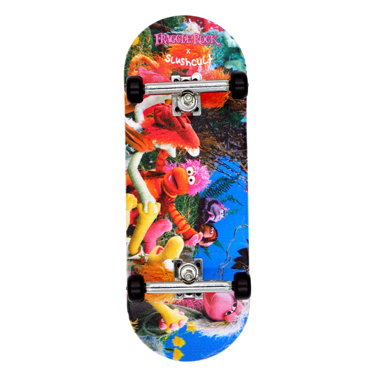 Slushcult x Fraggle Rock Holding Hands Grom Fingerboard Complete