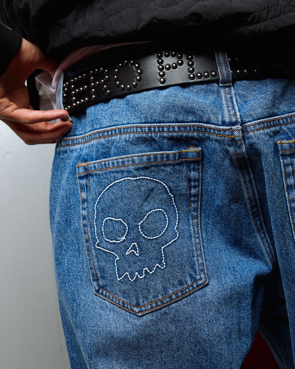 Pleasures X Zero Rotten Blue Jeans