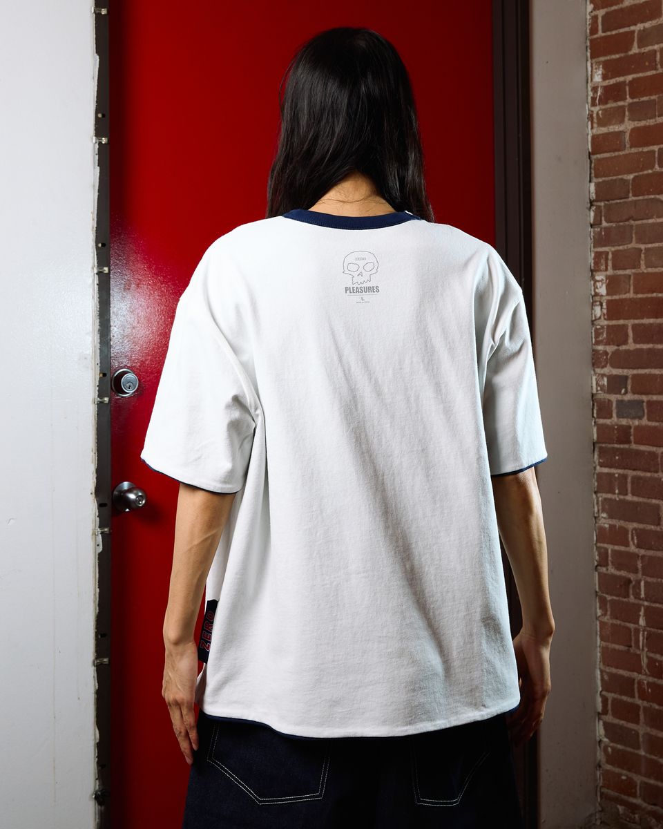 Pleasures X Zero Stars Reversible Navy S/s Shirt