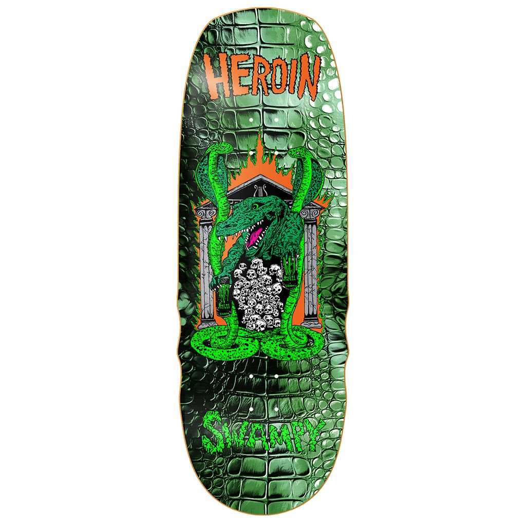 Heroin Swampy Knock Off 10.6" Shaped Skateboard Deck