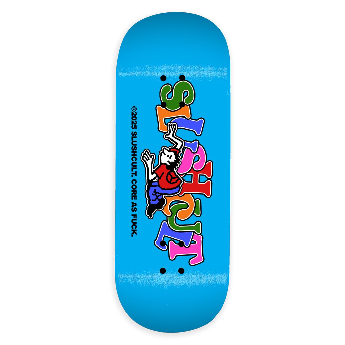 Slushcult X DK Core Pro Deck Blue Fingerboard Skateboard