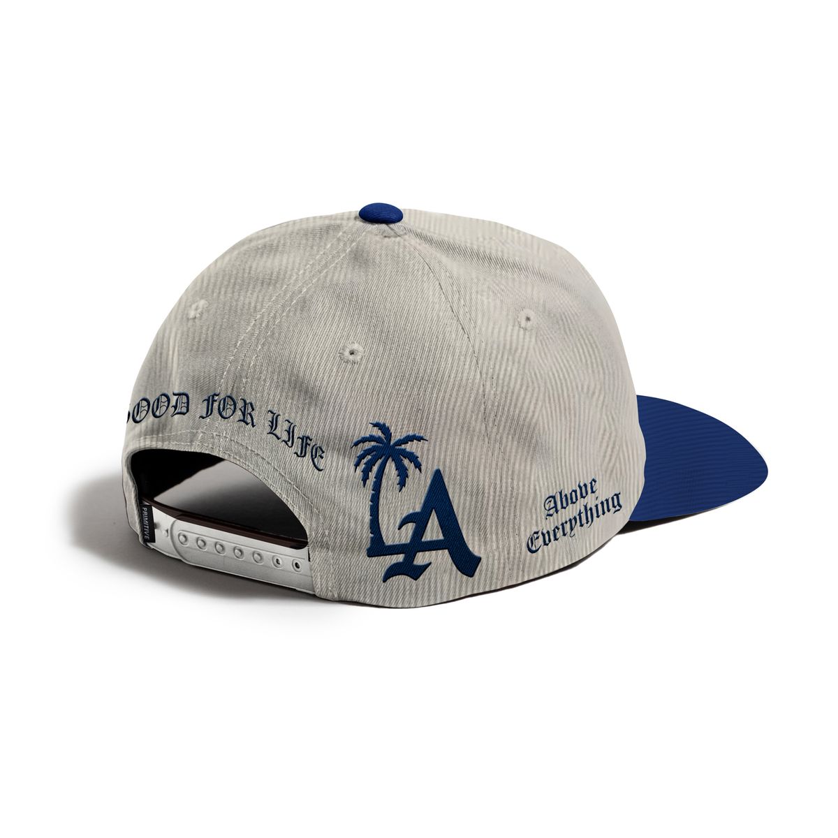 Primitive Loyalty A-Frame Natural / Blue Snapback Hat