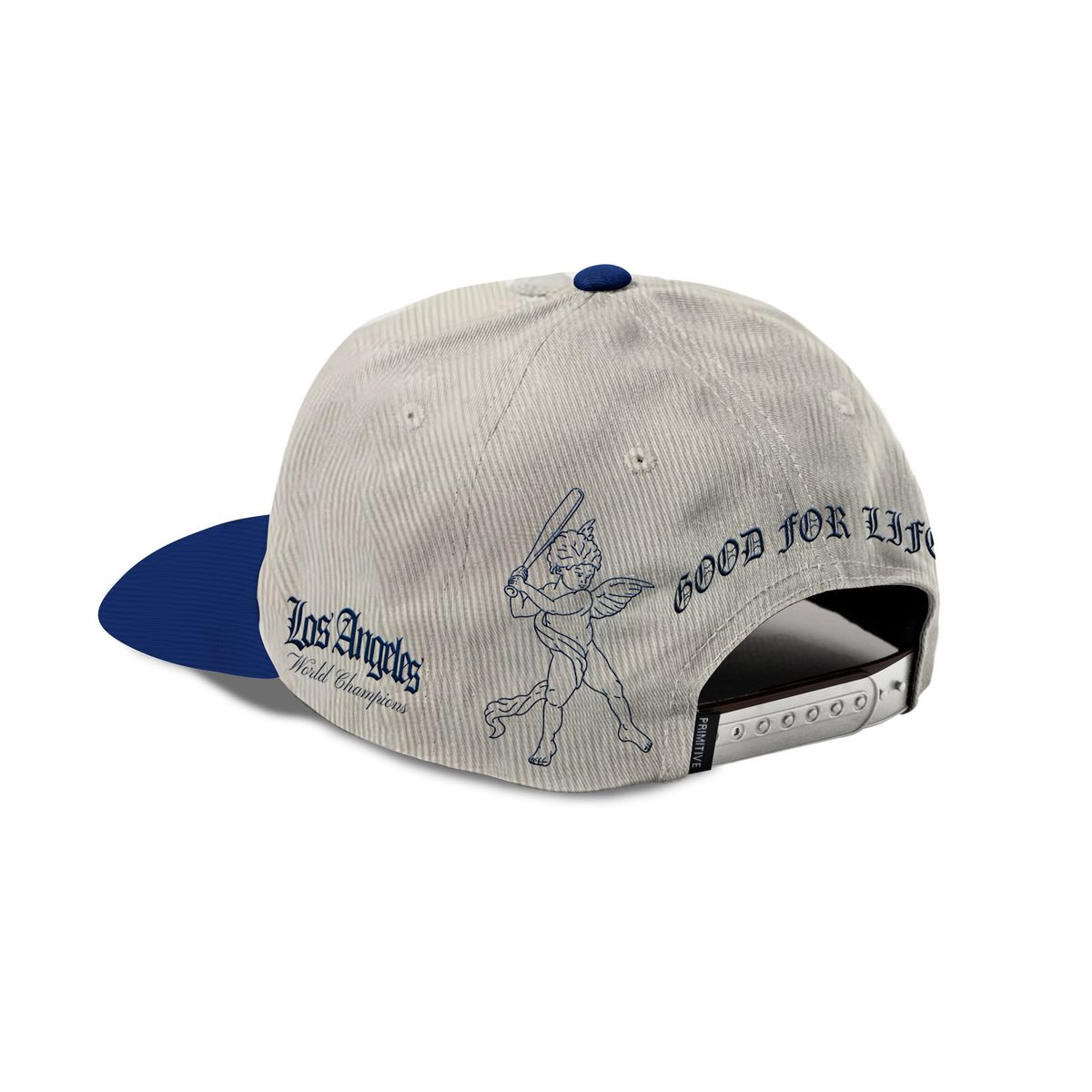 Primitive Loyalty A-Frame Natural / Blue Snapback Hat