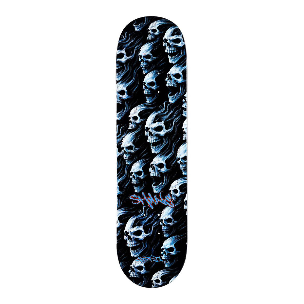 April Shane O'Neill Full Dead Black Dipped Skateboard Deck