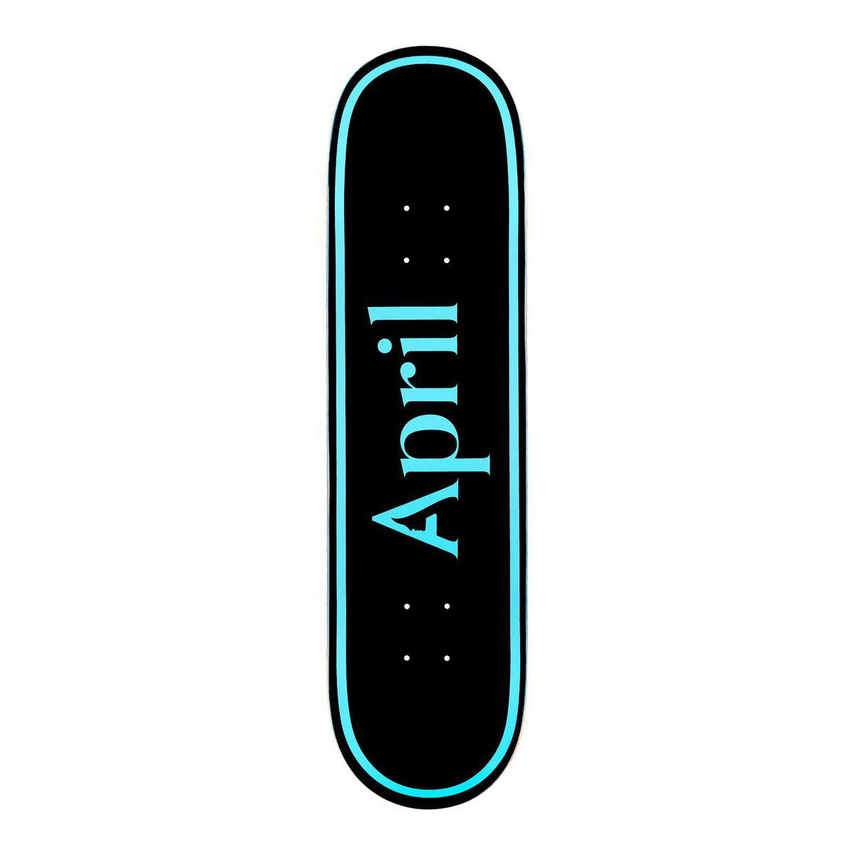 April Og Logo Mint/Black Skateboard Deck