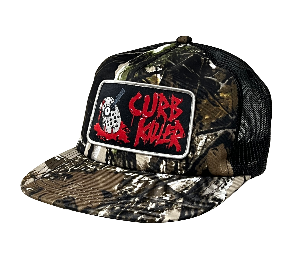 Heroin Curb Killer Camo Trucker Snapback Hat