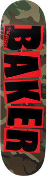 Baker Tyson Peterson Brand Logo Camo 8.25" Skateboard Deck