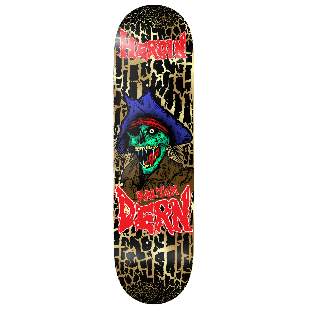 Heroin Dalton Dern KO2 Pirate 8.75" Skateboard Deck