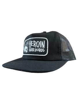 Heroin Punk Skull Trucker Snapback