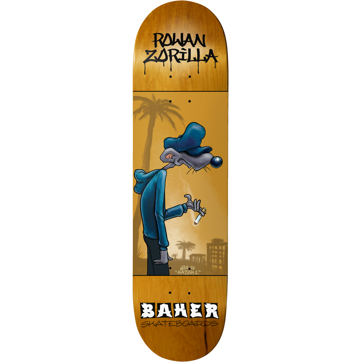 Baker Rowan Zorilla Katch1 8.25" Skateboard Deck