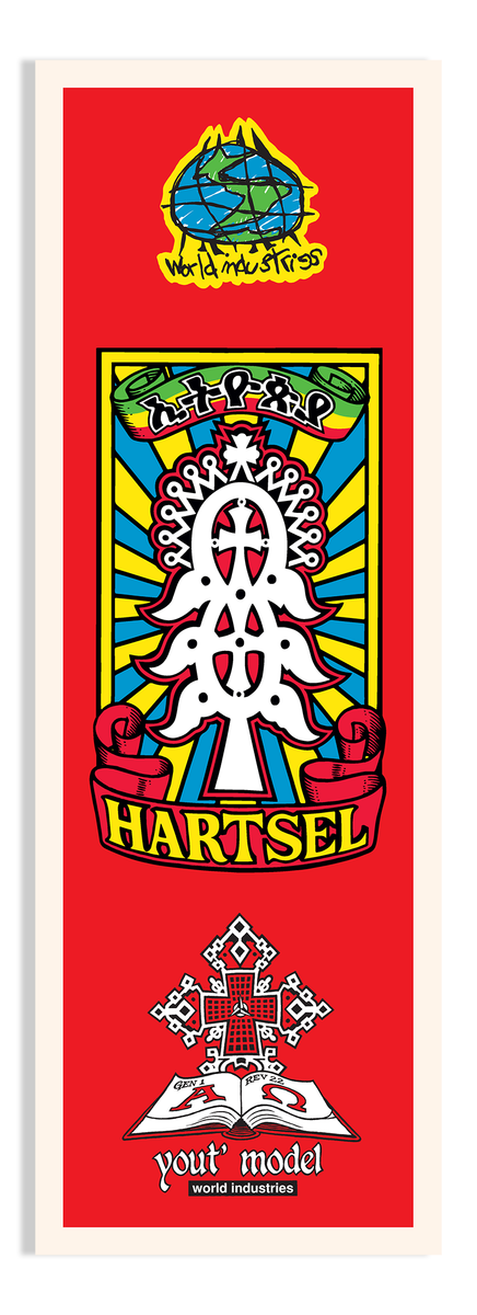 World Industries Jeff Hartsel Yout Model Limited Edition Screenprinted Multi Skateboard Deck