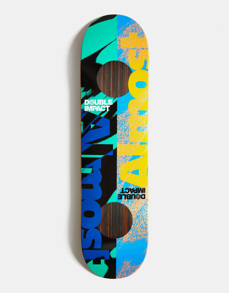 Almost Square Peg Double Impact Blue 8.0" Skateboard Deck