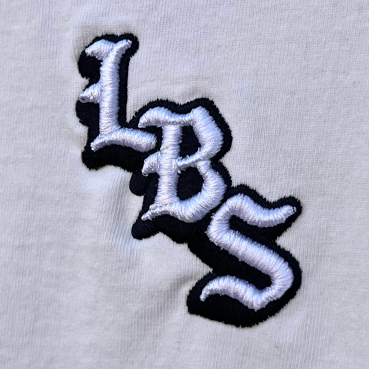 Long Beach Skate Co LBS Long Side Blanc White Oversized S/s Shirt