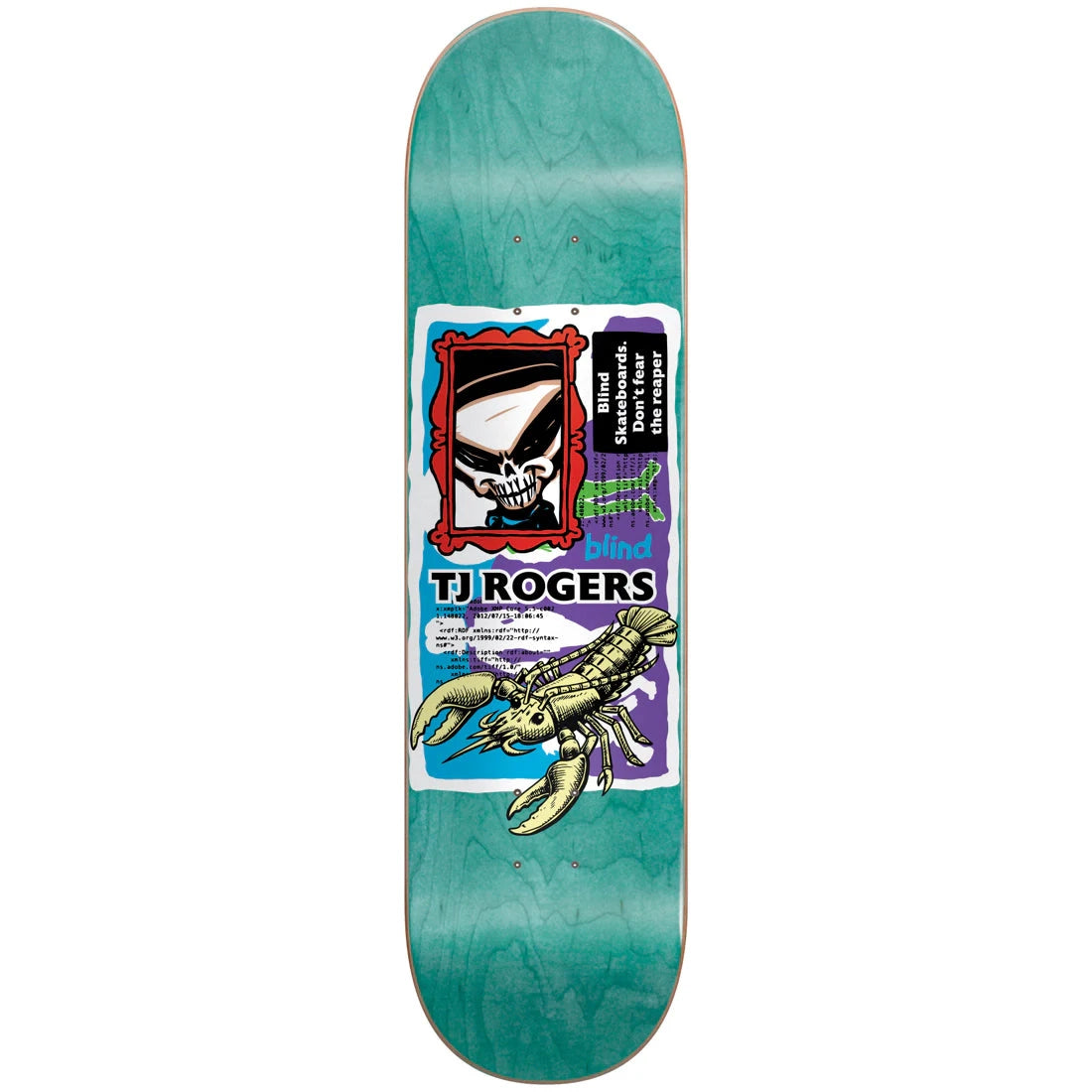 Blind Tj Lobster Car Super Sap Resin 7 8.25" Skateboard Deck