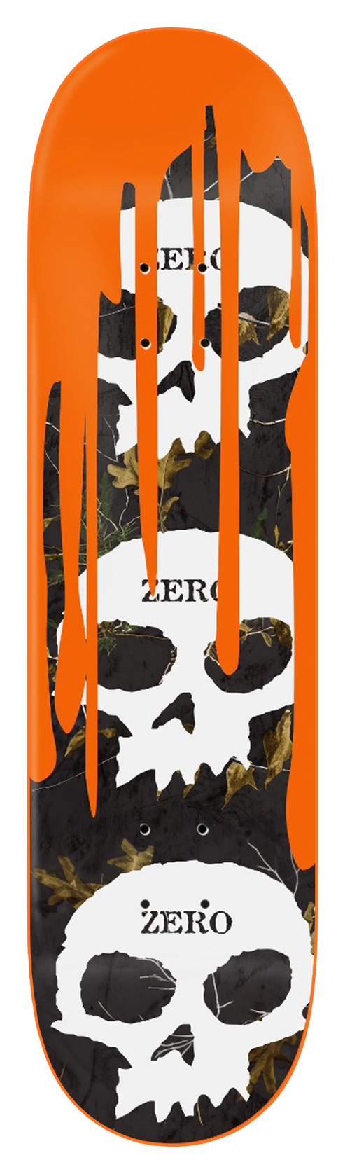 Zero X Realtree 2 3 Skull Blood Skateboard Deck