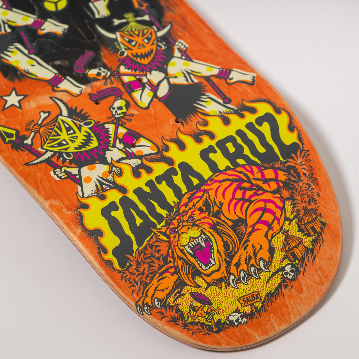 Santa Cruz Salba Firedance Pro 8.80" Egg Shaped Skateboard Deck
