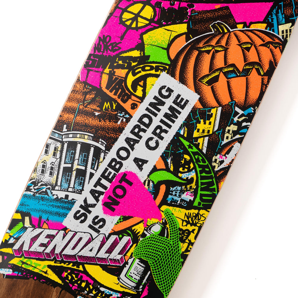 Santa Cruz Kendall Street Art Collage VX 9.0" Skateboard Deck