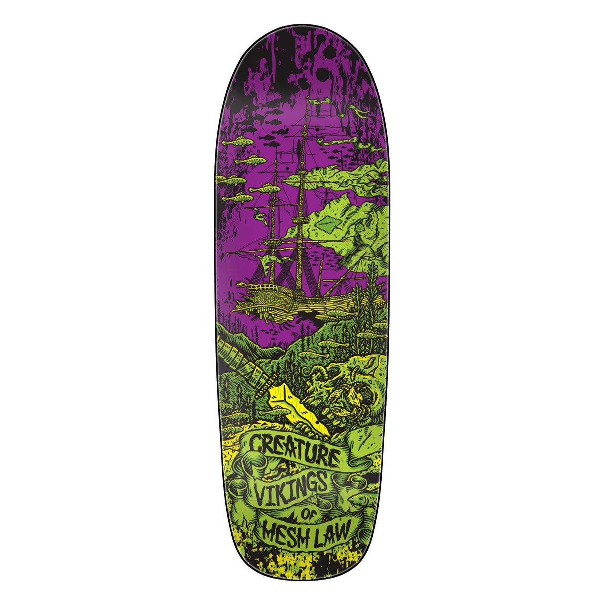 Creature Team Viking Of Hesh Law XX 9.55" Skateboard Deck