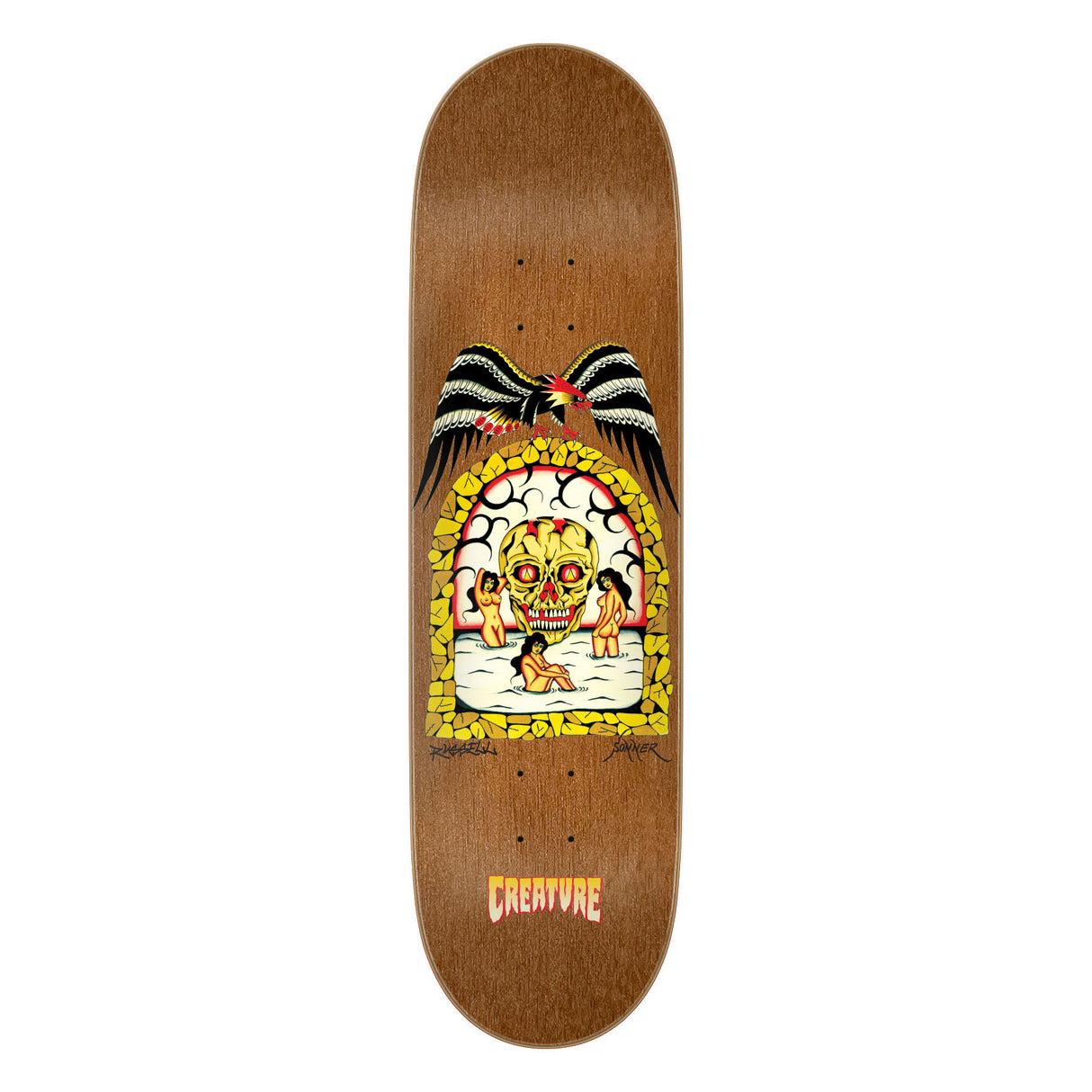 Creature Russell Flash Pro Stumps 8.6" Skateboard Deck