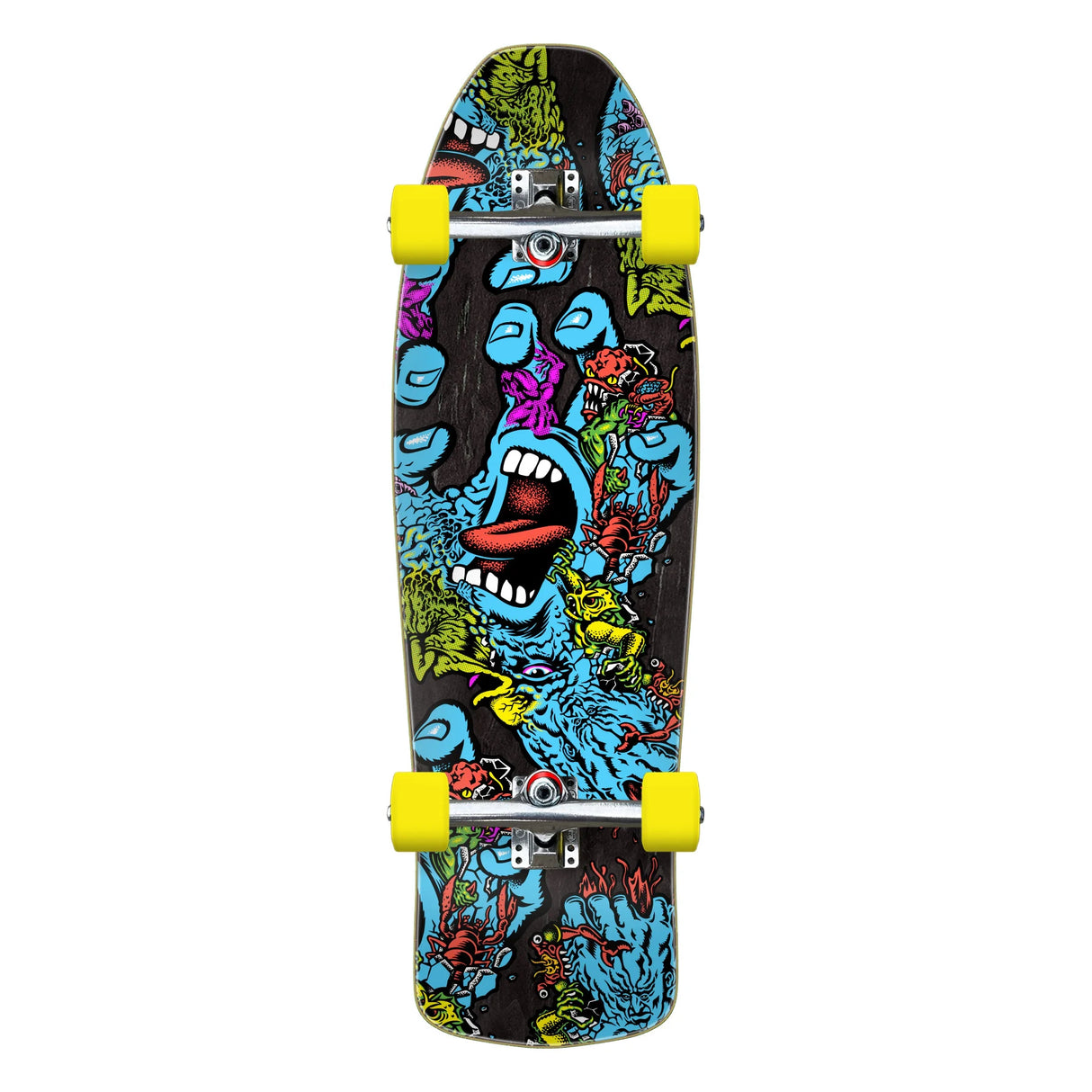 Santa Cruz Roskopp Screaming Five 10.32" Shaped Cruiser Complete Skateboard