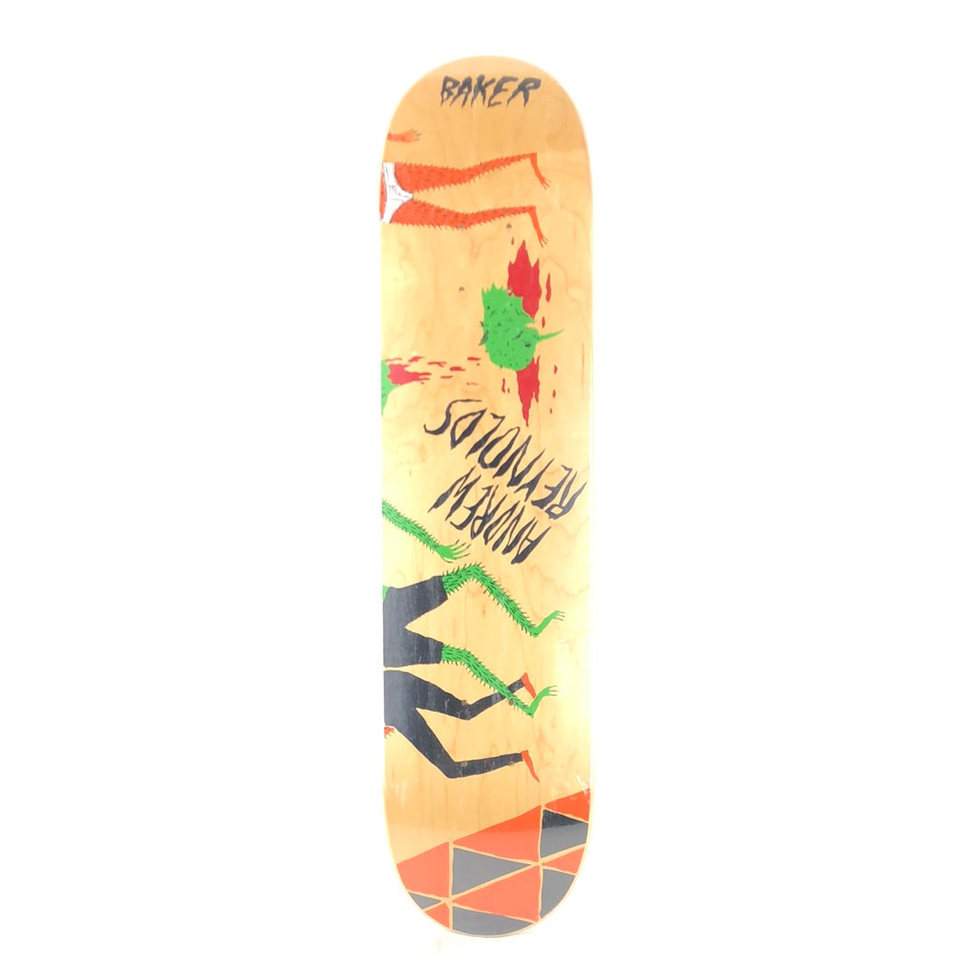 Baker Andrew Reynolds x Neckface Art Blank Black Tan Size 7.5" Skateboard Deck