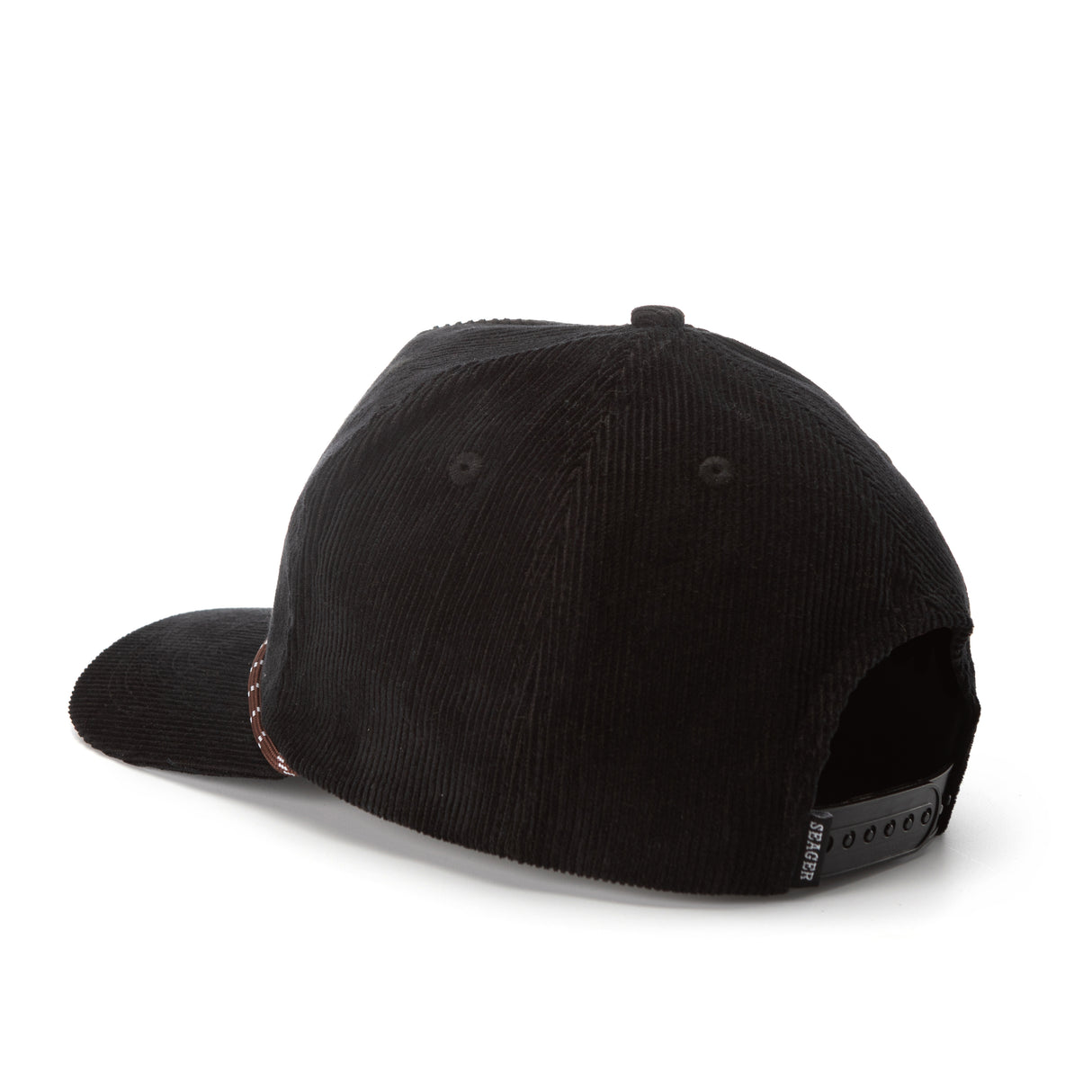 Seager Los Rios Black Courduroy Snapback Hat