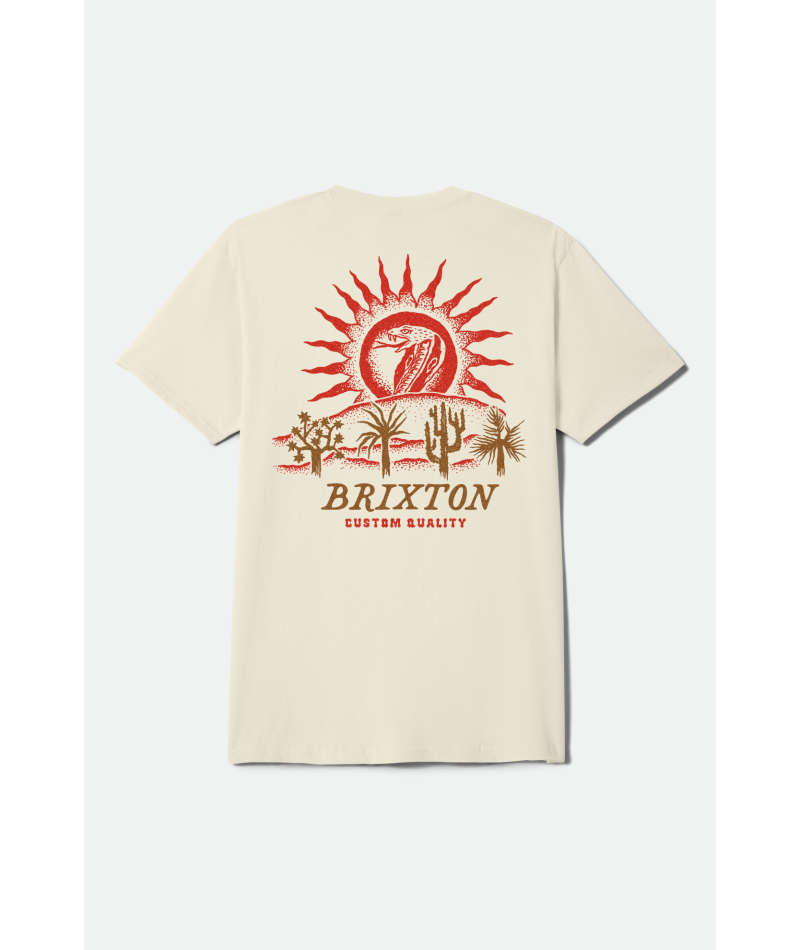 Brixton Dark Paradise Cream Standard S/s Shirt