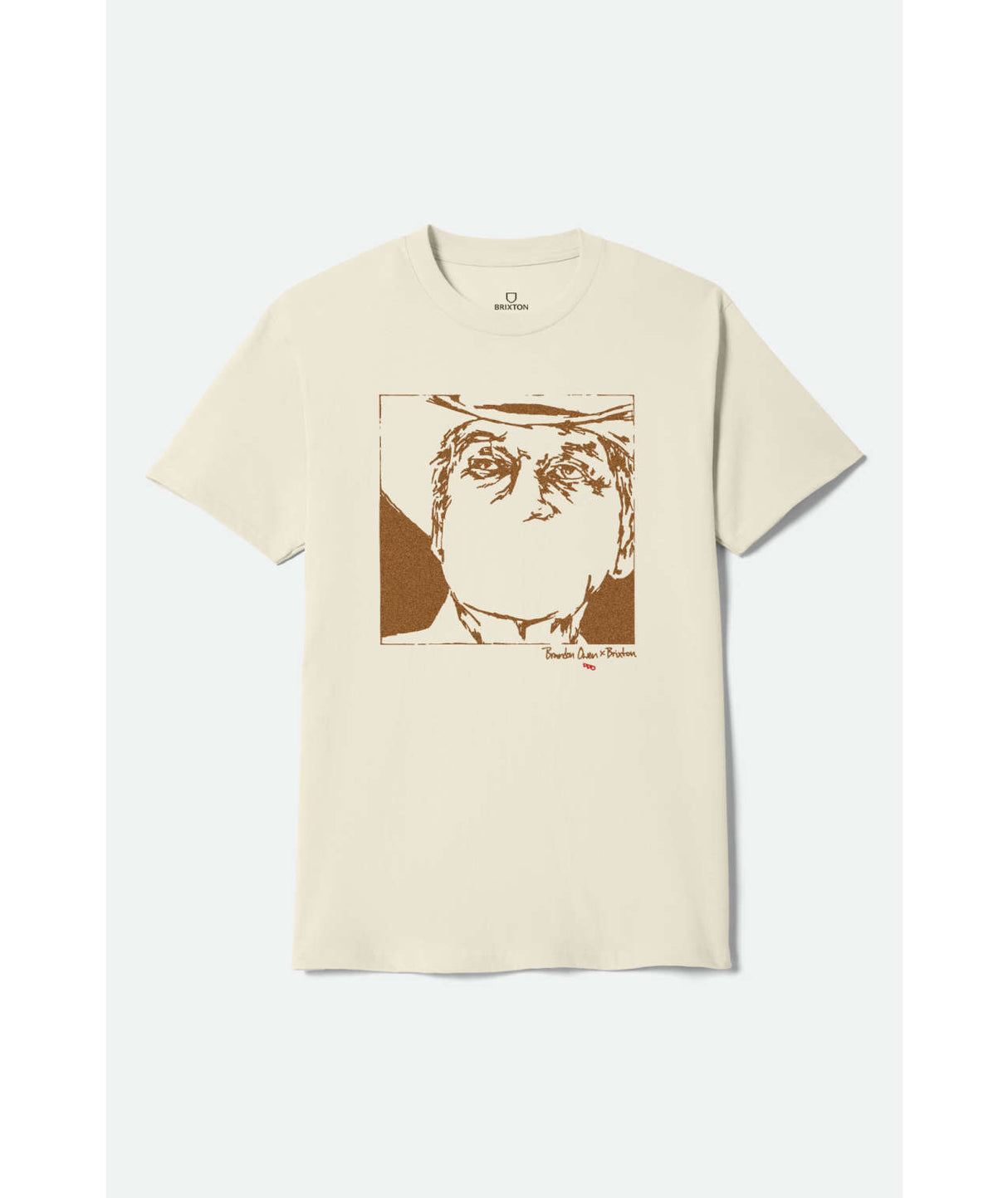 Brixton Wilburn Cream Standard S/s Shirt