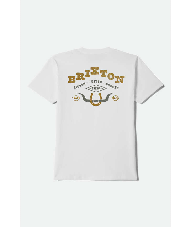 Brixton Beekman White Standard S/s Shirt