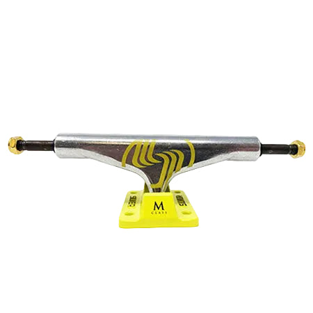Silver M-Class Hollow Polished Silver Yellow Set of 2 Trucks