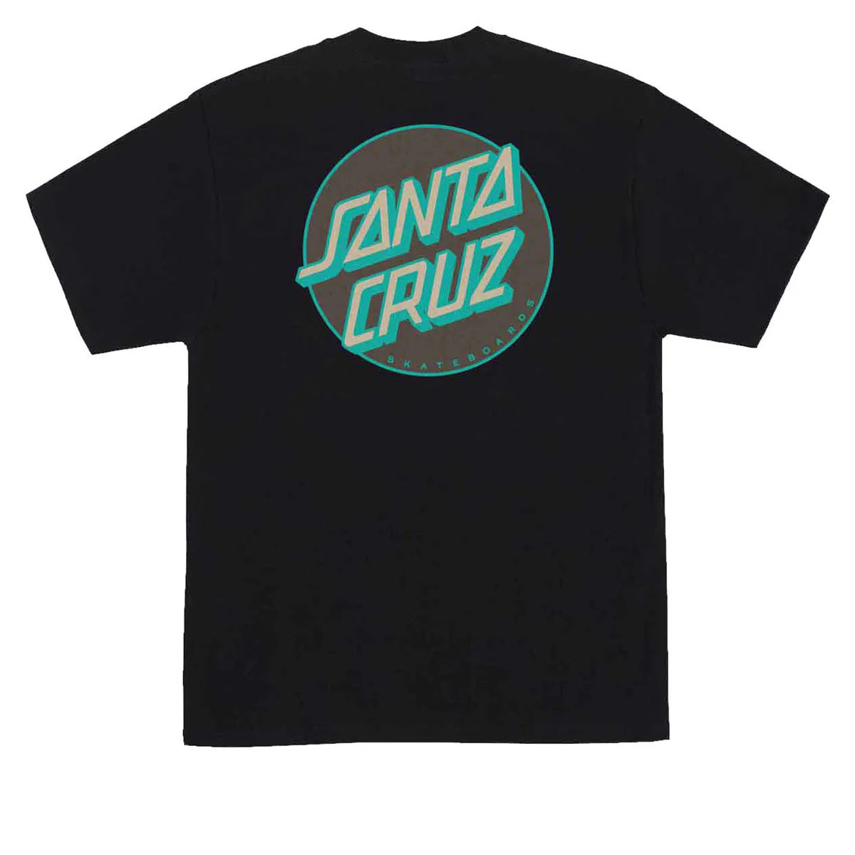 Santa Cruz Other Dot Black Brown Teal Heavyweight S/s Shirt