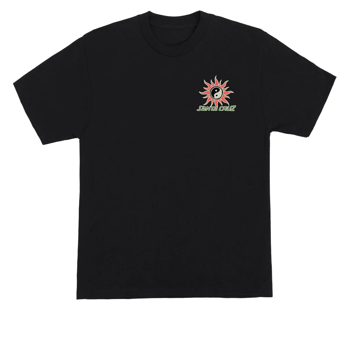 Santa Cruz Sol Spiral Black Heavyweight S/s Shirt