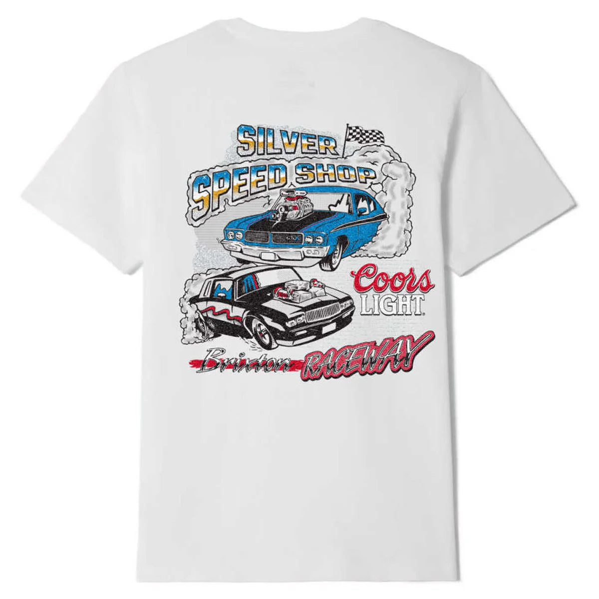 Brixton X Coors Light Raceway White Standard S/s Shirt