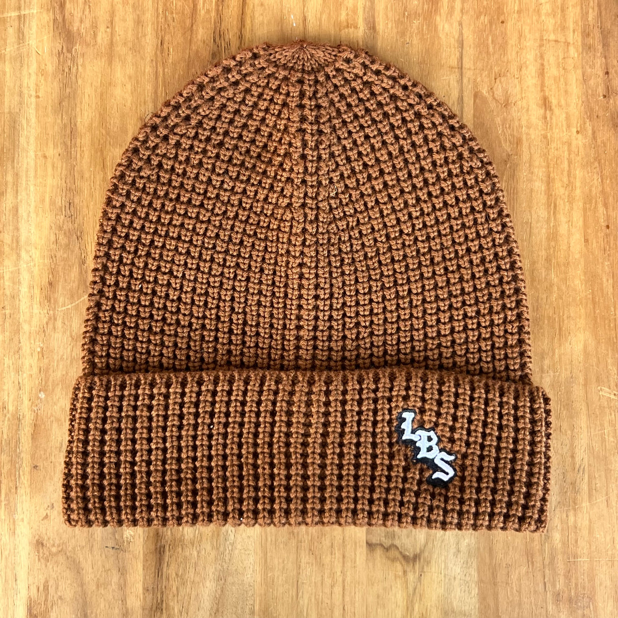 Long Beach Skate LBS Long Side Waffle Knit Beanie