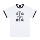 Hockey Divine Child White/Black Ringer S/s Shirt