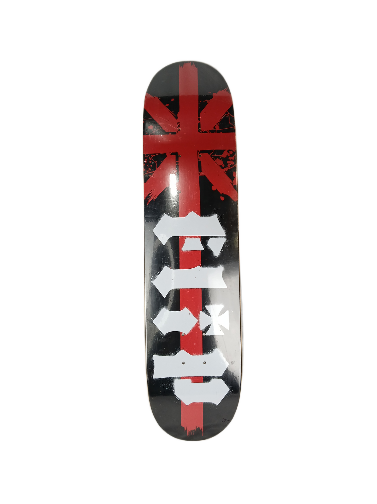 Flip Team Blackjack Black Red White Size 7.5" Vintage NOS Deck