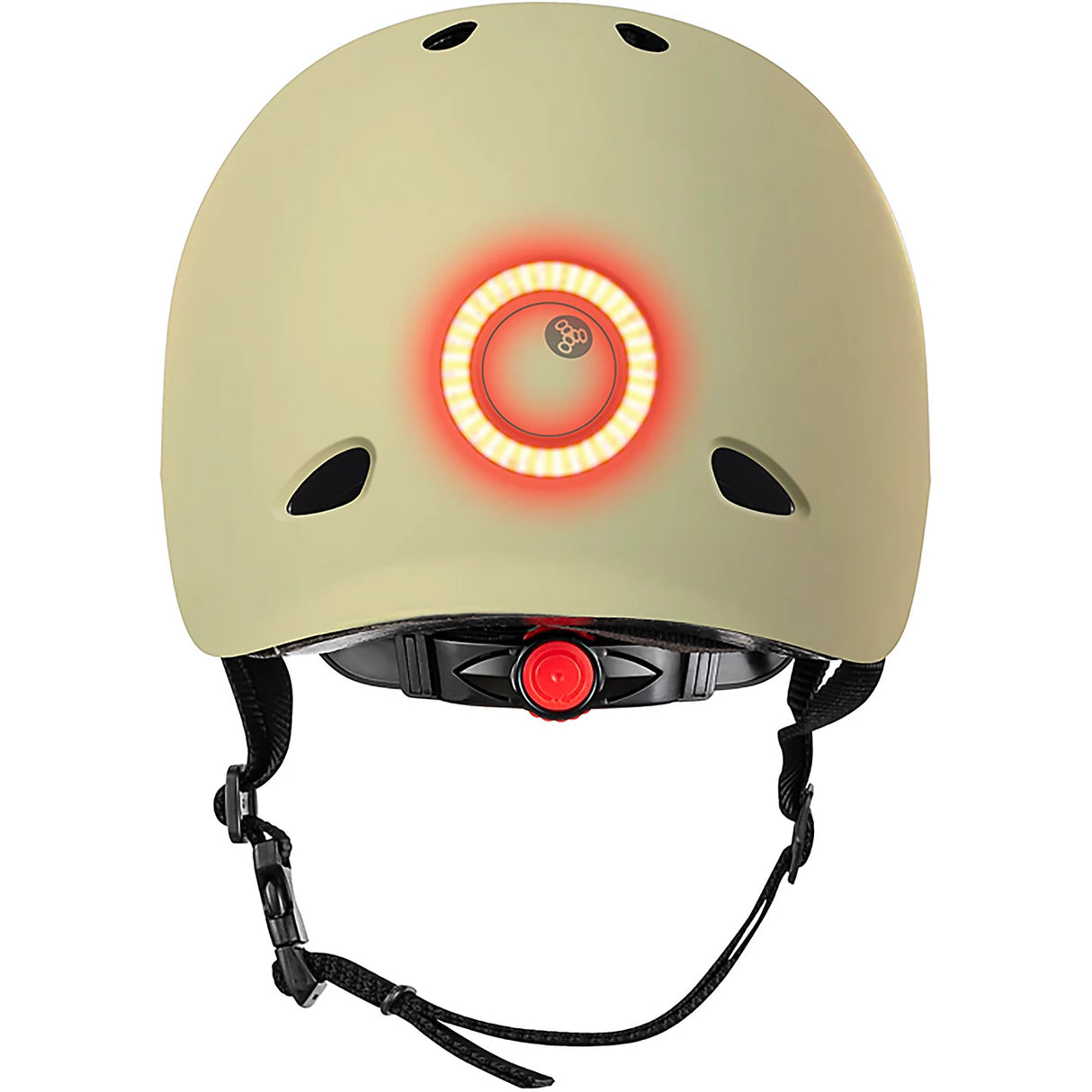 Eight Ball E-Lite LED Light 14+ Cream Matte Helmet
