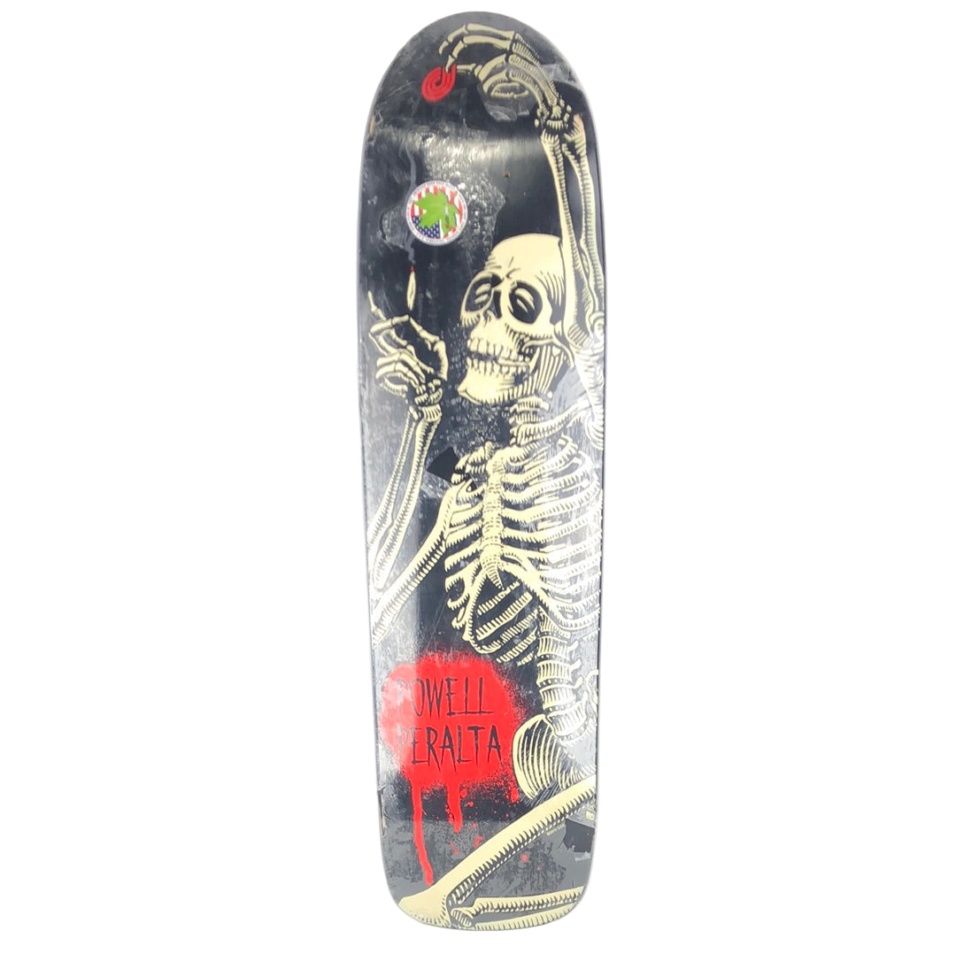 Powell Peralta Original Skellington With a Joint Black/Red/Tan Size 8.38" Vintage NOS Shaped Deck 2012