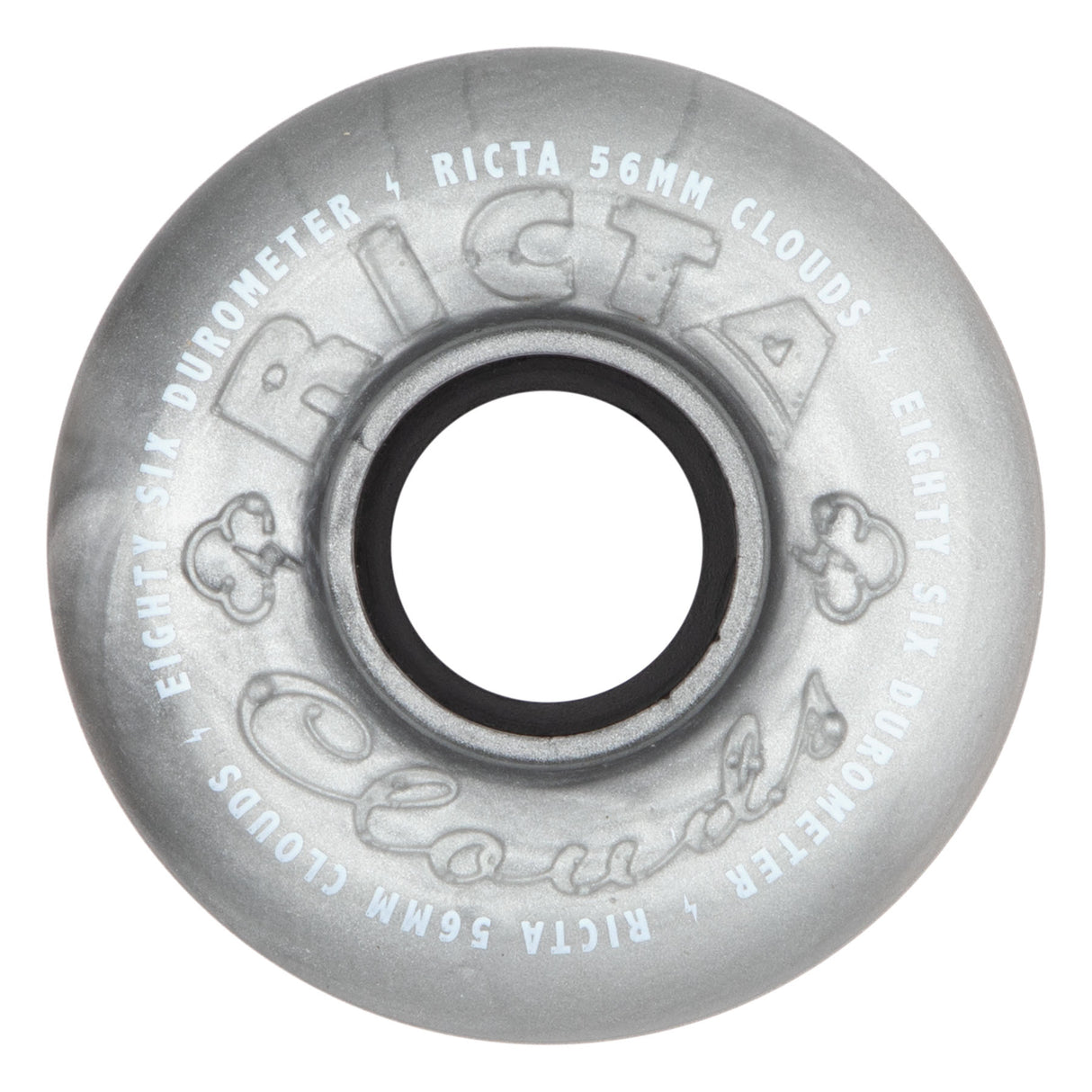 Ricta Clouds Metallic Silver 86a 56mm Cruiser Skateboard Wheels