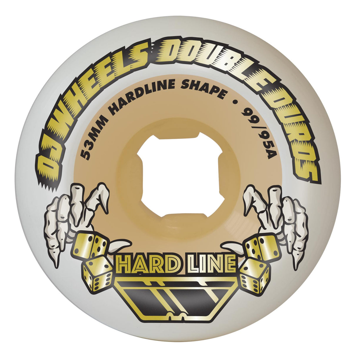 OJ Doube Duro White Gum Hardline 99a/95a 53mm Wheels