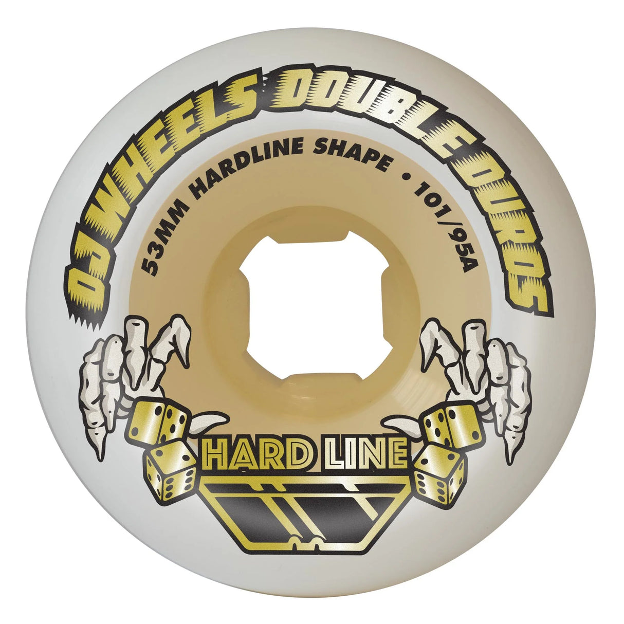 OJ Double Duro Gum Hardline 101a/95a 53mm Wheels