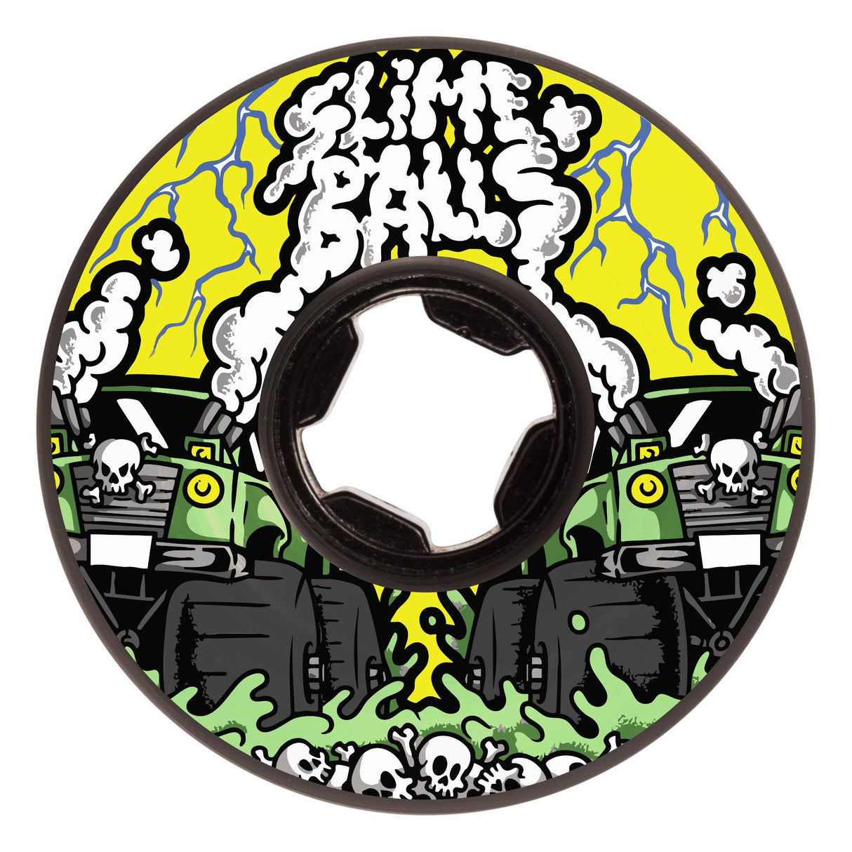 Slime Balls Accelerator Vomit Mini Black 99a 58mm Skateboard Wheels