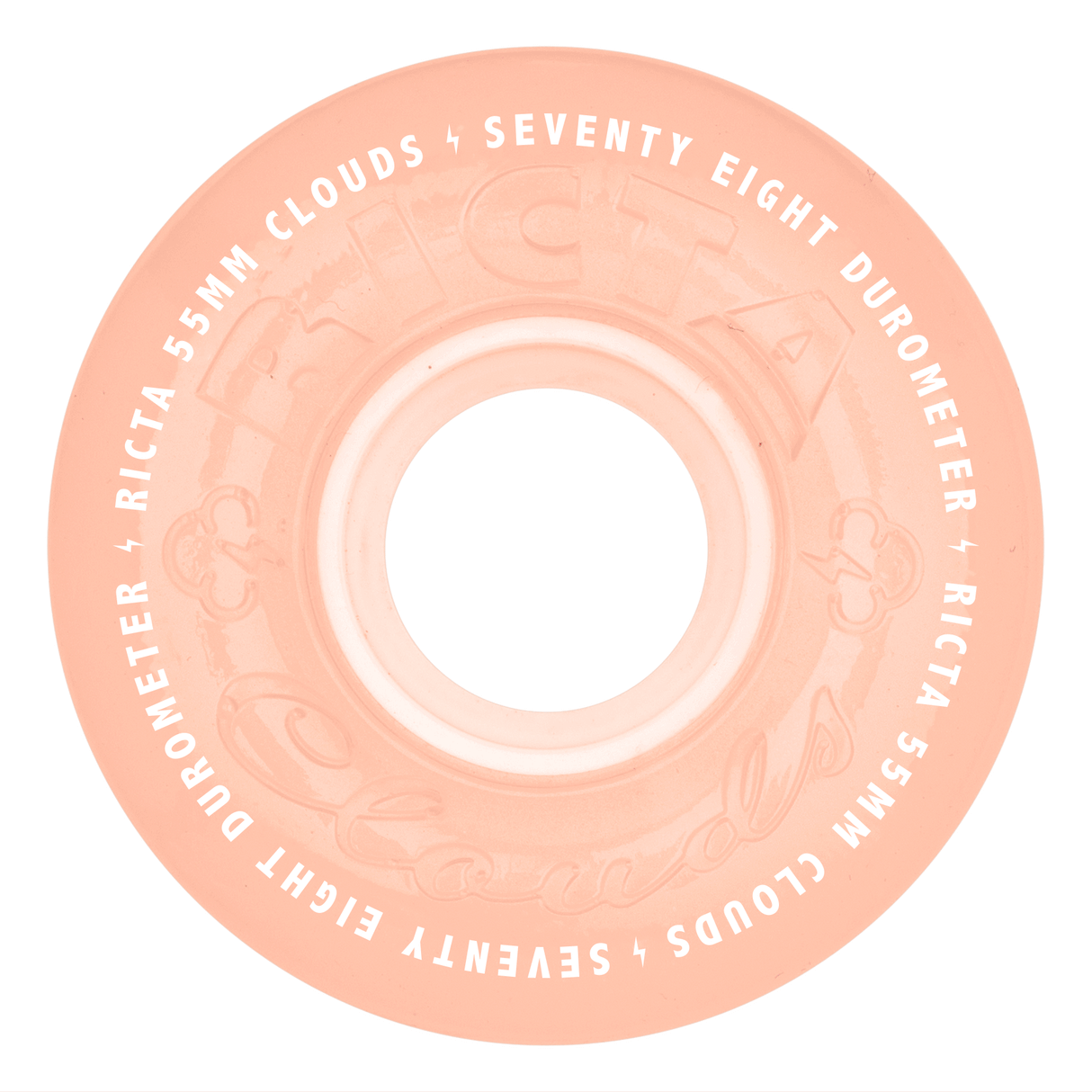 Ricta Clouds Glow In The Dark Red 78a 55mm Skateboard Wheels