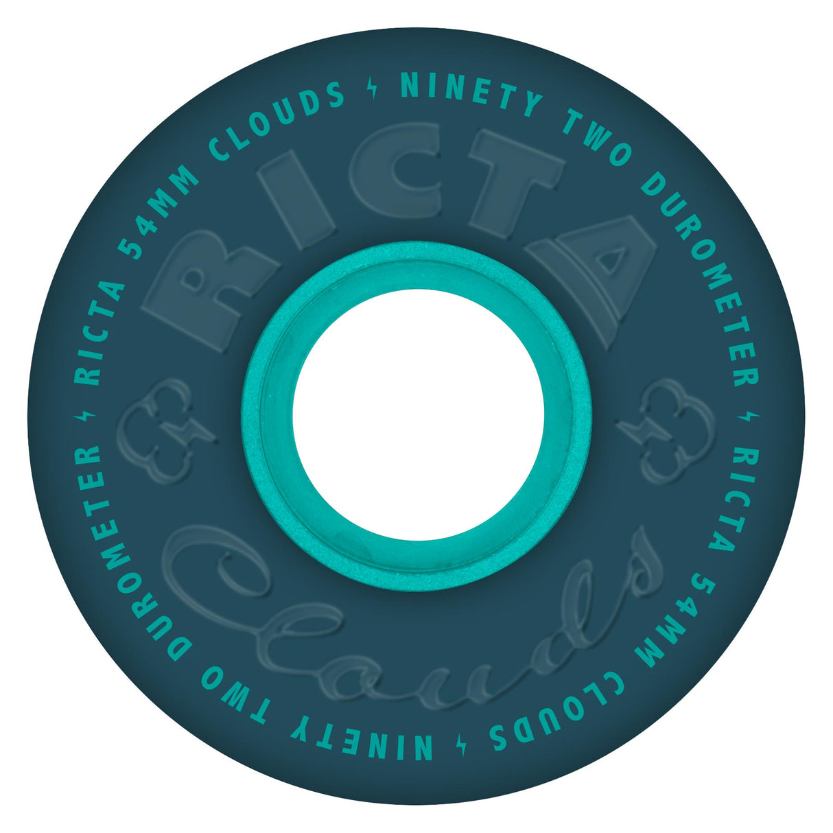 Ricta Clouds Navy 92a 54mm Skateboard Wheels