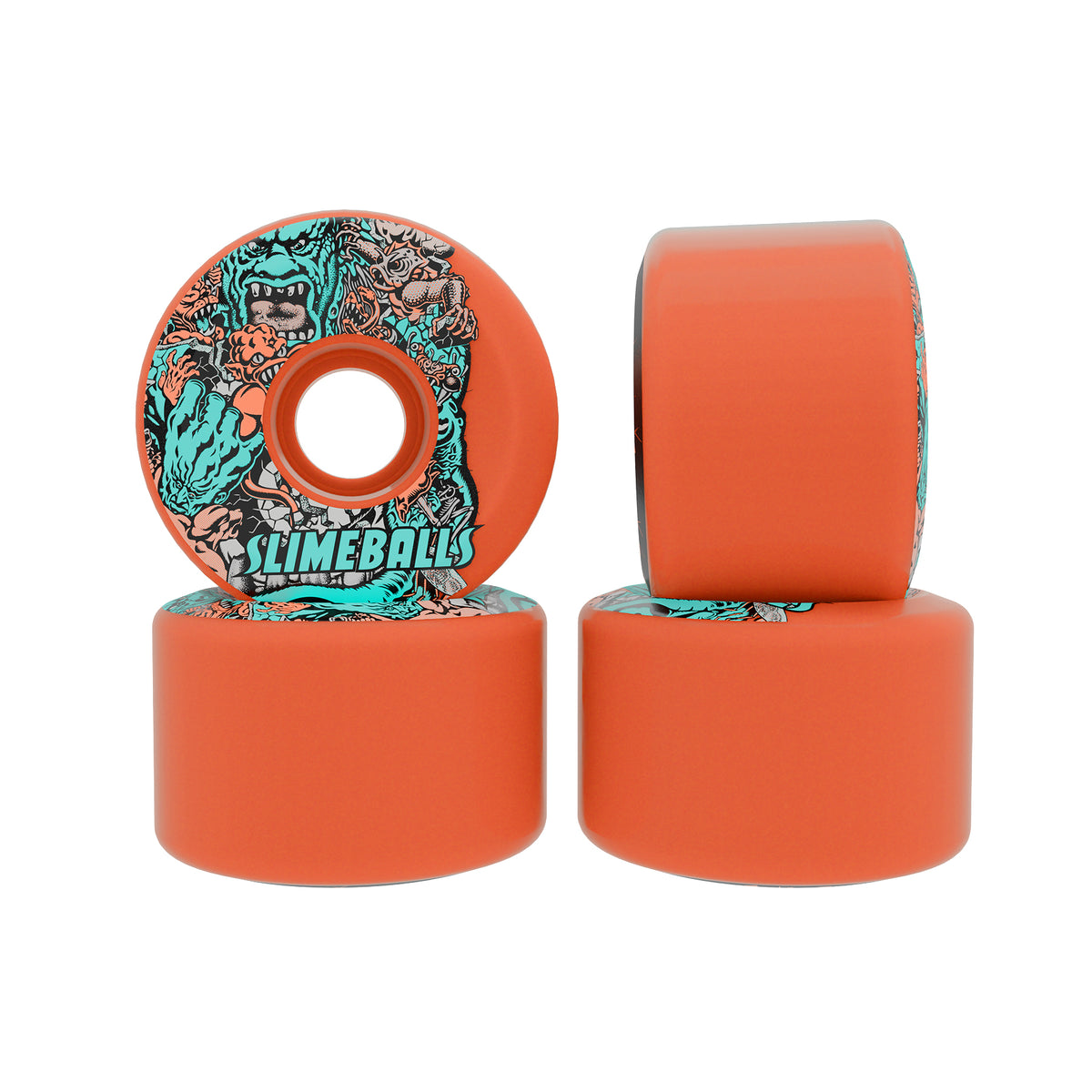 Slime Balls 60mm Rob Roskopp Five Reissue OG Slime Pink 78a Skateboard Wheels