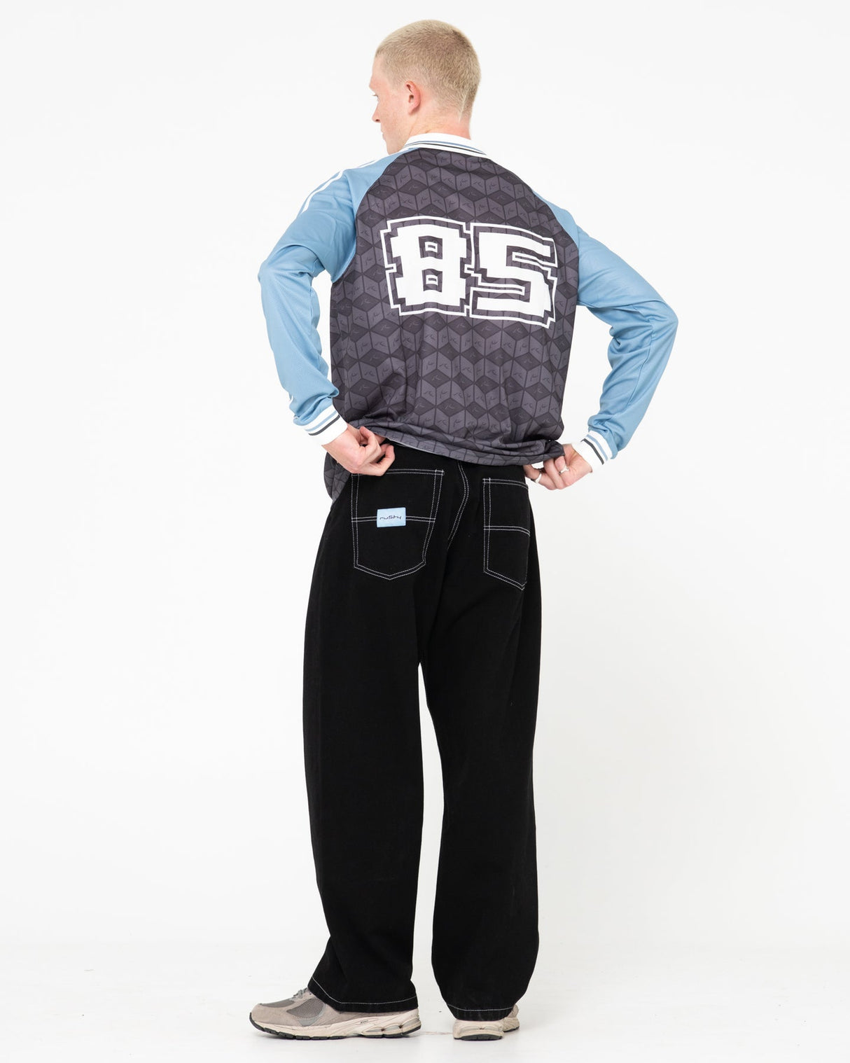 Rusty Escape Baggy Black Out Denim Jeans